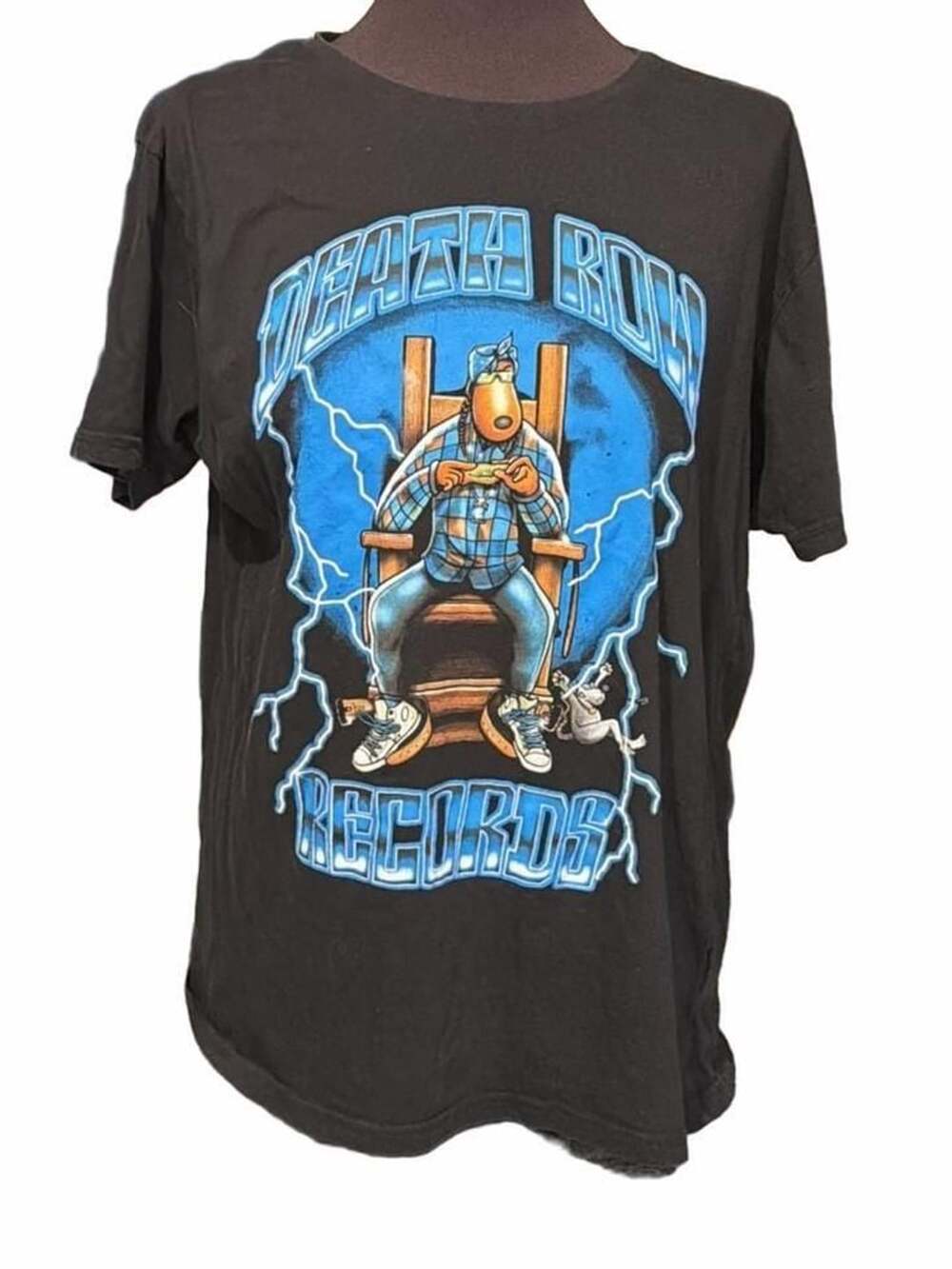 Death Row Records Snoop Dogg Electric Chair T-Shirt Size L